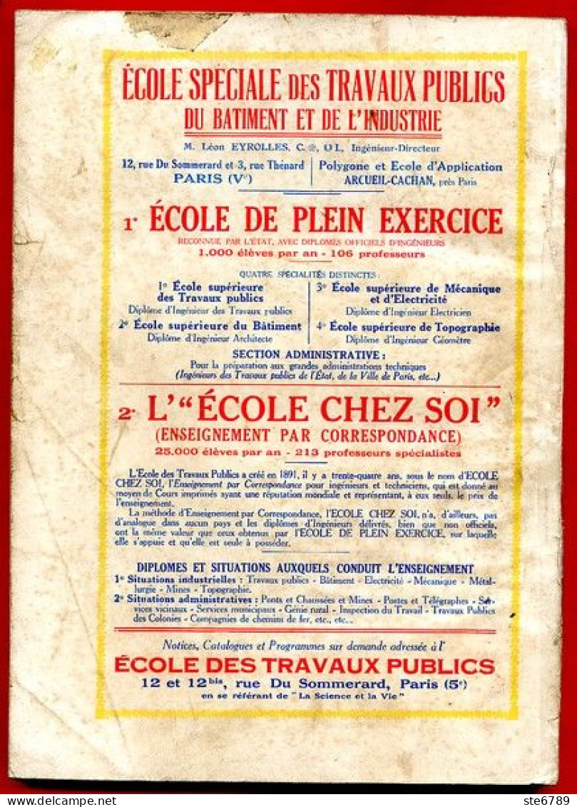 LA SCIENCE ET LA VIE 1925 N° 102 Décembre - 1900 - 1949