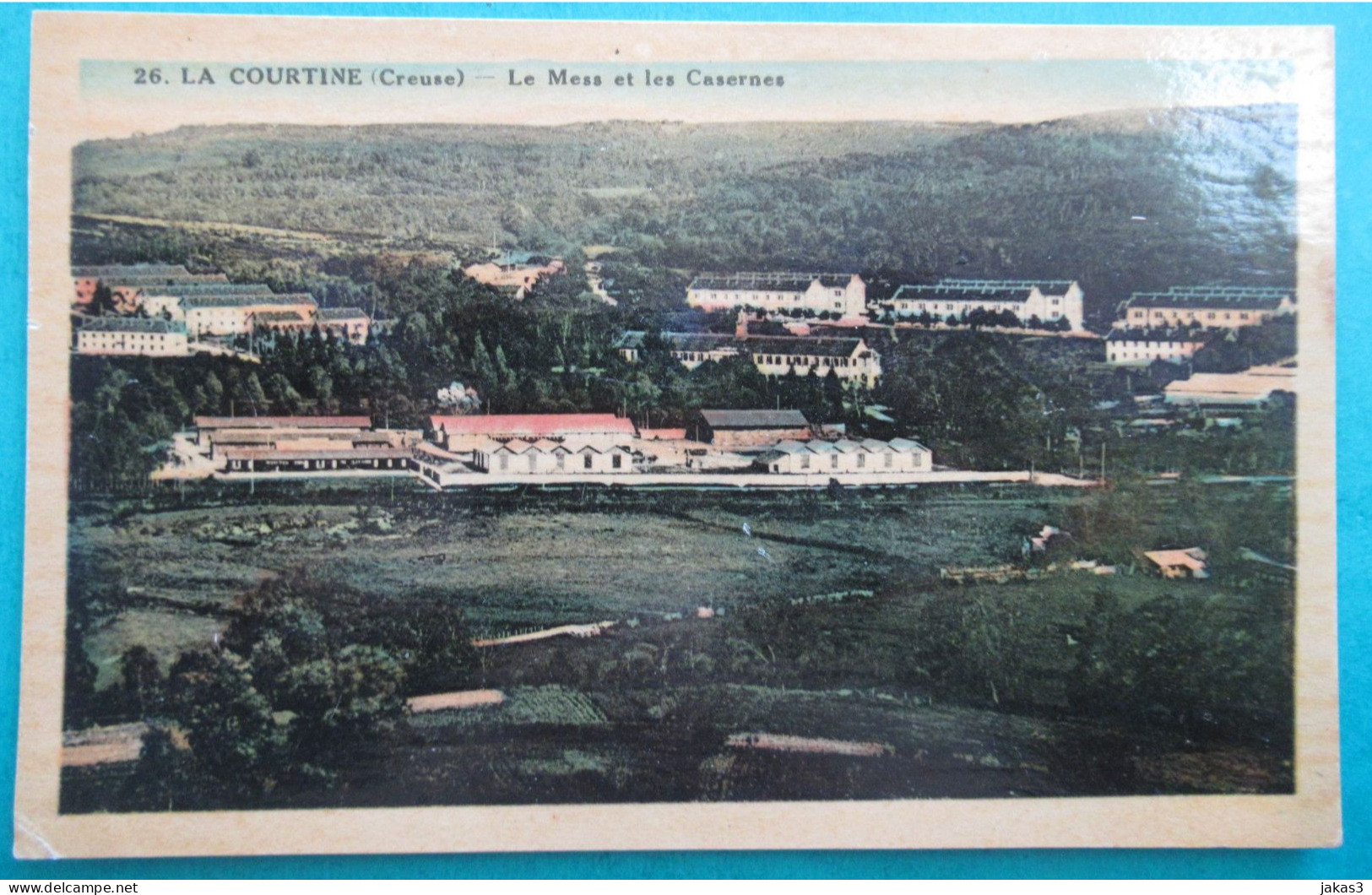 CPA CARTE POSTALE  CAMP DE LA COURTINE  LE  MESS ET LES CASERNES -  VUE GÉNÉRALE - Casernes