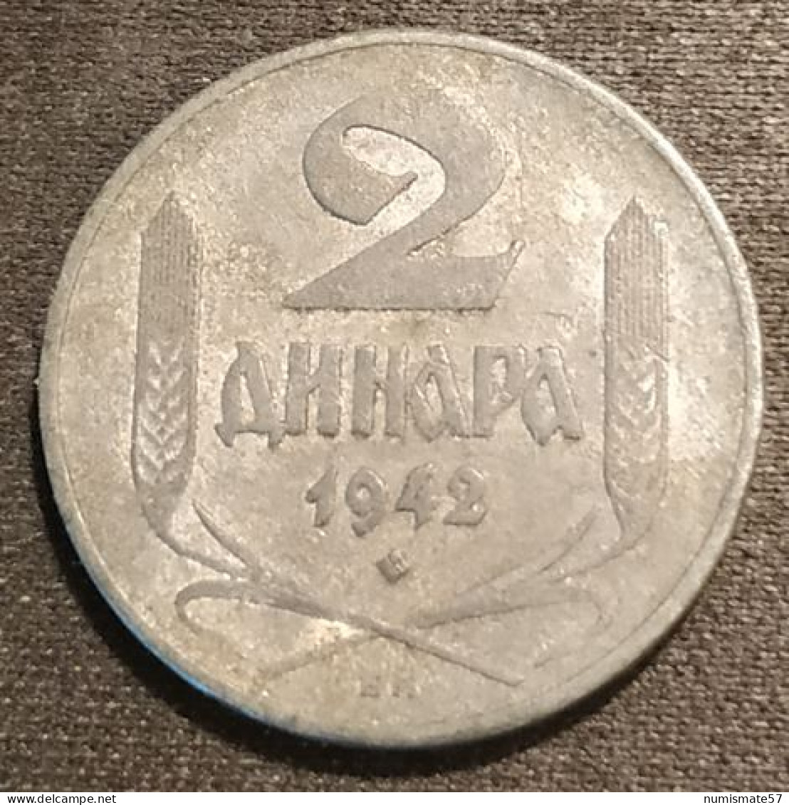 SERBIE - SERBIA - 2 DINARS 1942 - Occupation Allemande - War Issue - WW2 - KM 32 - Serbie