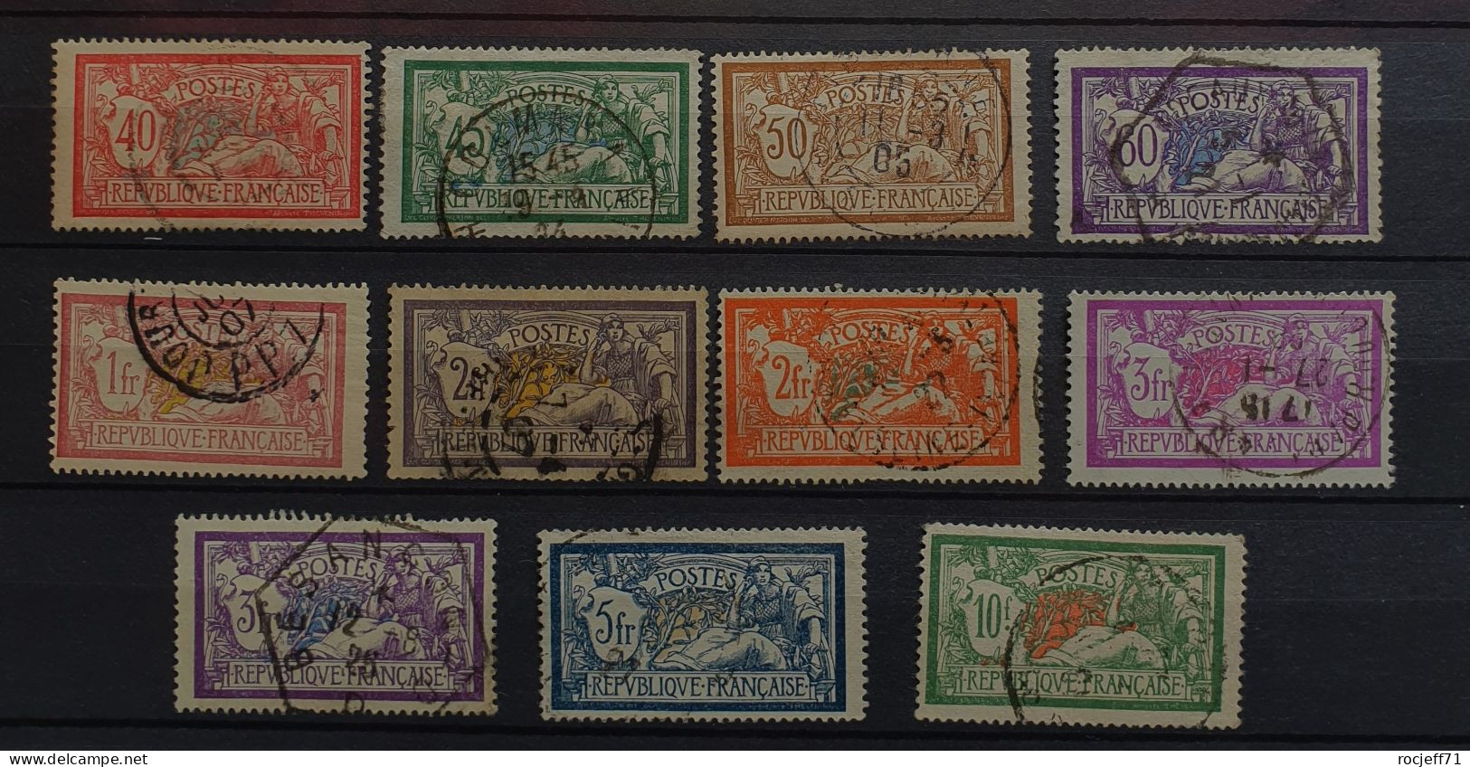 04 - 24 - France - Série Merson Oblitéré (Sauf Le N°208 ) - Cote : 130 Euros - Used Stamps