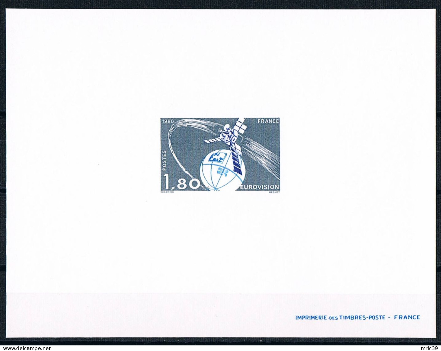 France 1980 N° 2073  Epreuve De Luxe  Neuf  MNH **   Eurovision Satellites - Epreuves De Luxe