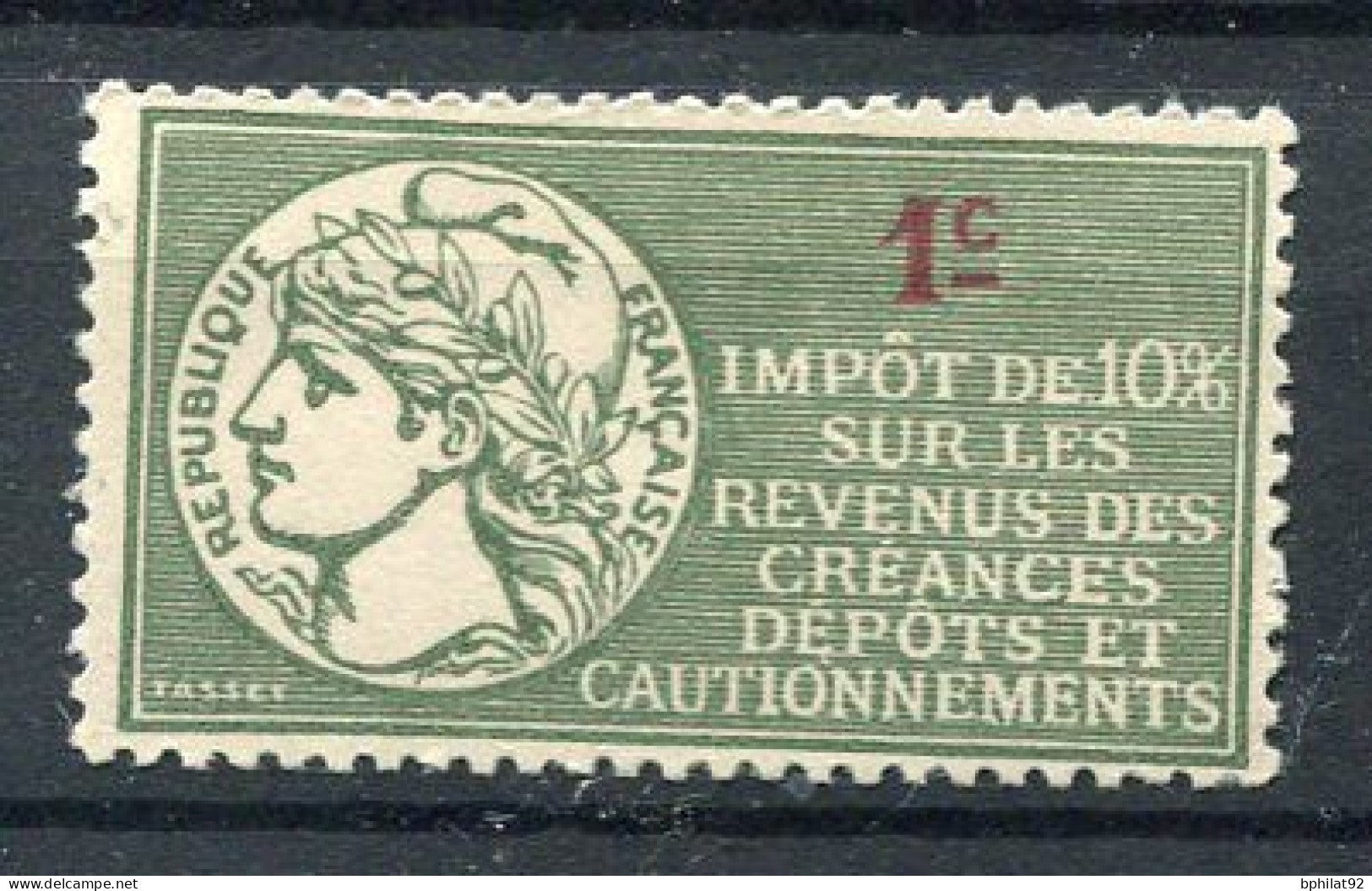 !!! FISCAL, IMPOT SUR LE REVENU N°45 NEUF * - Stamps