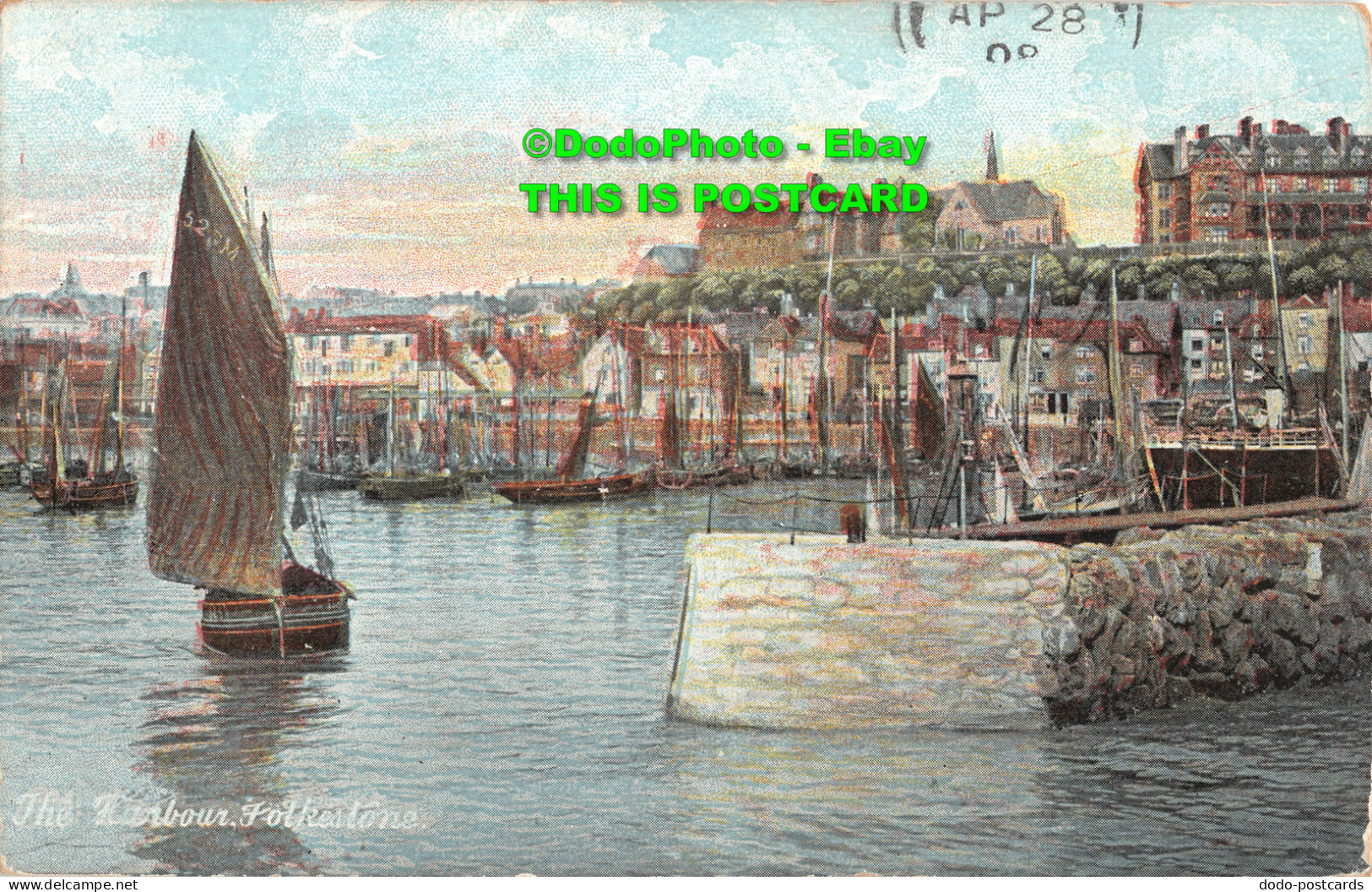 R437474 Folkestone. The Harbour. Shurey. This Beautiful Series Of Fine Art Post - World