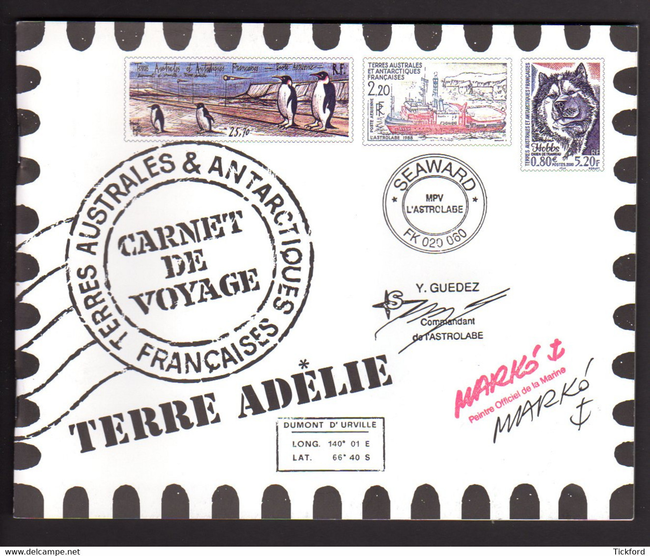 T.A.A.F. 2001 - Yvert N° C308 - Carnet De Voyage Complet 28 Valeurs - Neuf ** / MNH - Cuadernillos/libretas