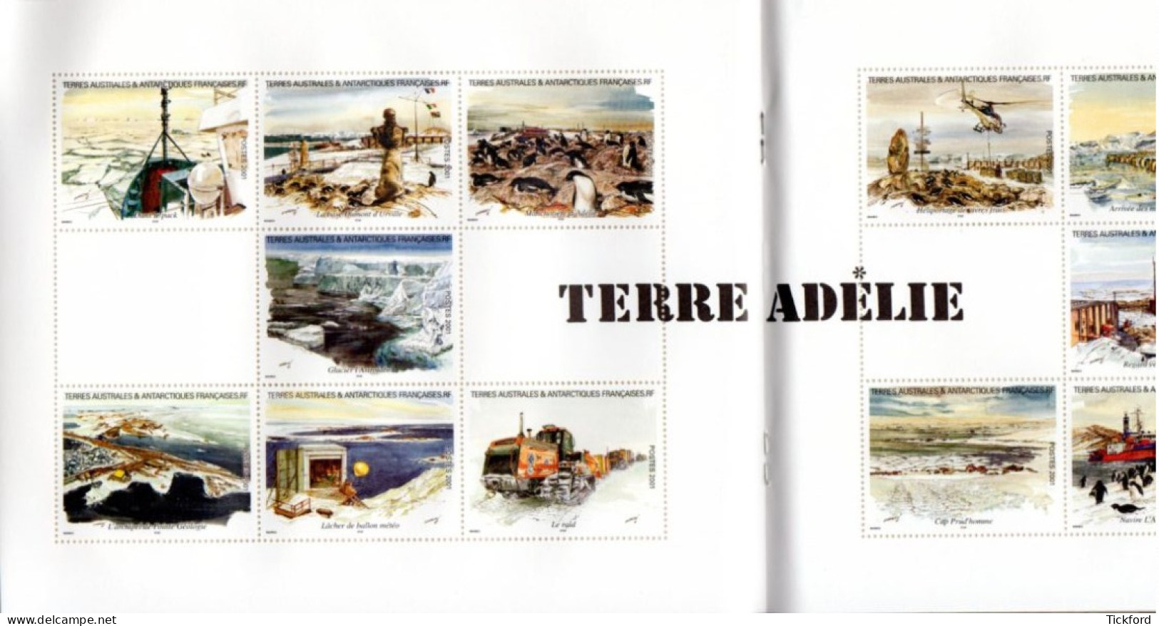 T.A.A.F. 2001 - Yvert N° C308 - Carnet De Voyage Complet 28 Valeurs - Neuf ** / MNH - Libretti