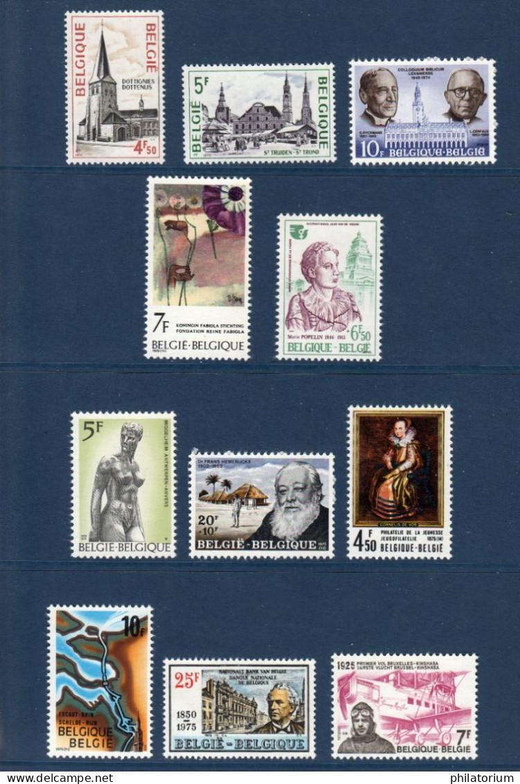 Belgique, België, **, Yv 1763 à 1777, Mi 1824 à 1834, SG 2394 à 2404, - Unused Stamps