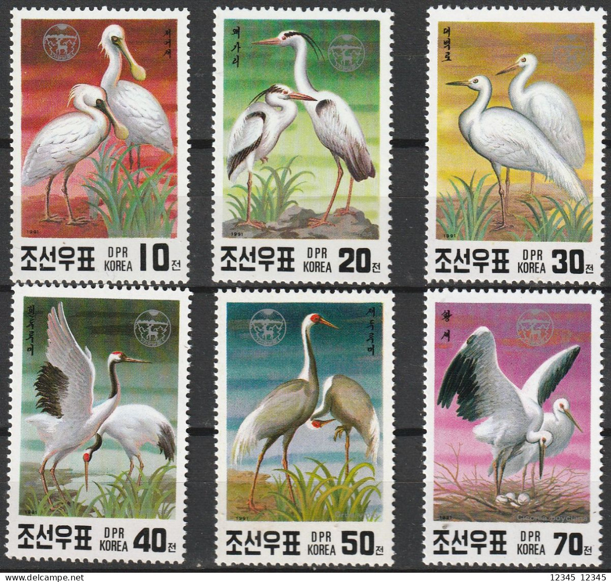 Noord Korea 1991, Postfris MNH, Birds - Corea Del Nord