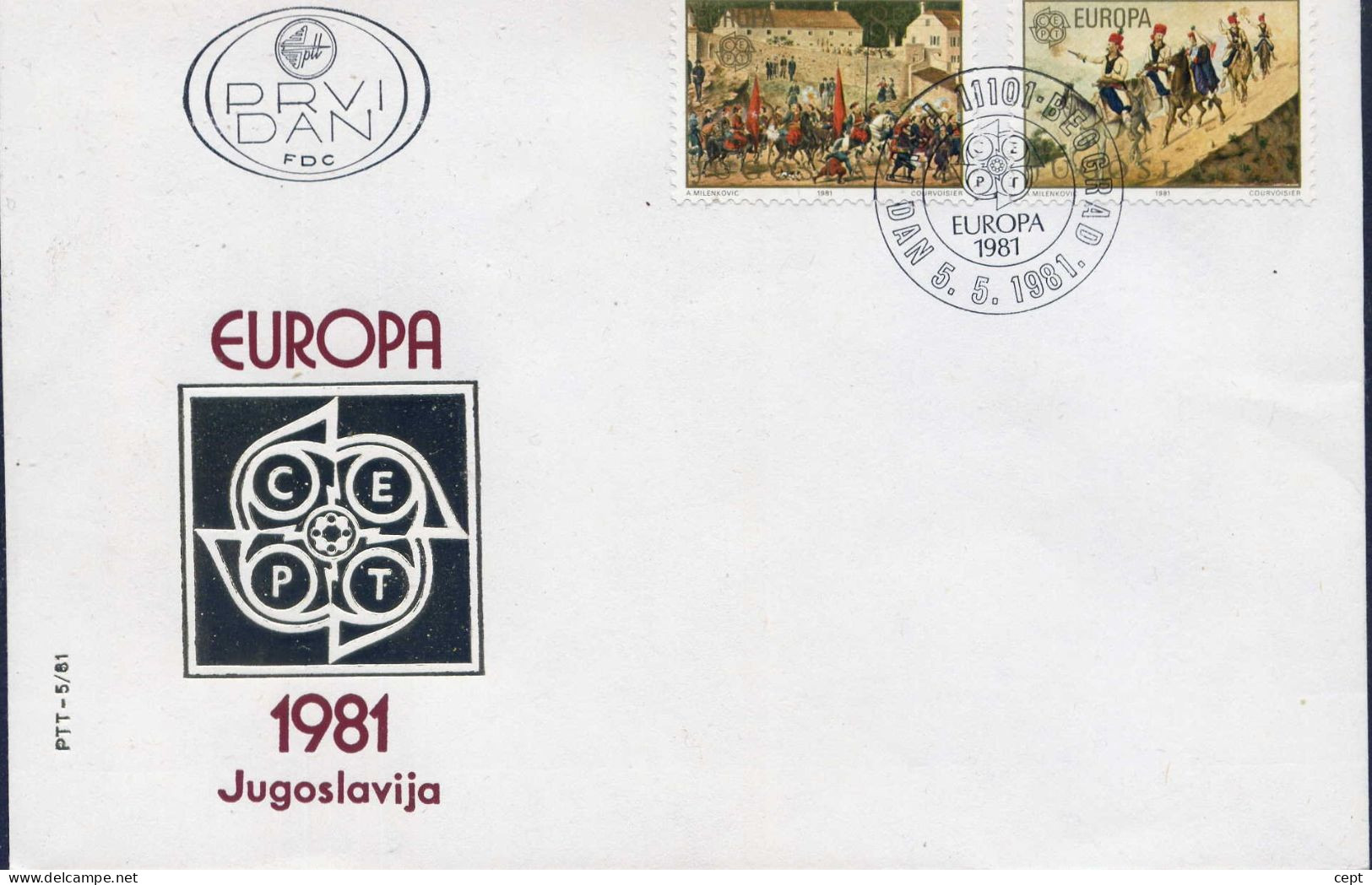 Jugoslavia - Europa Cept 1981 -  FDC - 1981