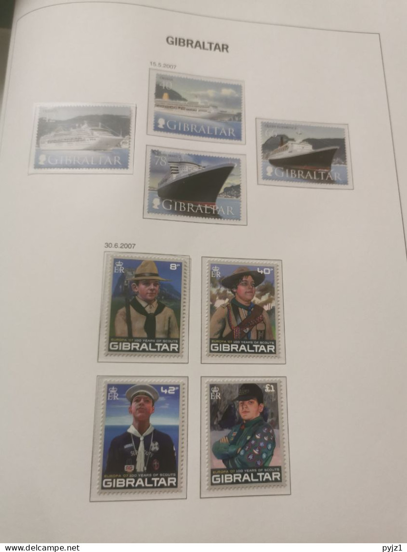 2007 MNH Gibraltar, Year Collection Postfris - Gibraltar