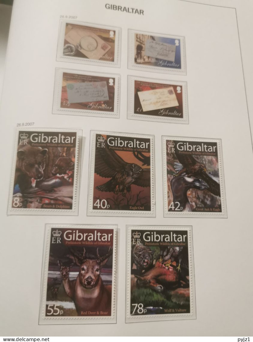 2007 MNH Gibraltar, Year Collection Postfris - Gibraltar