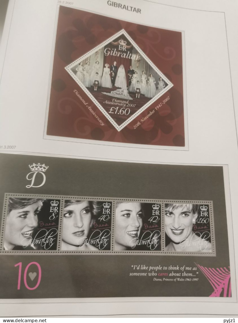 2007 MNH Gibraltar, year collection postfris