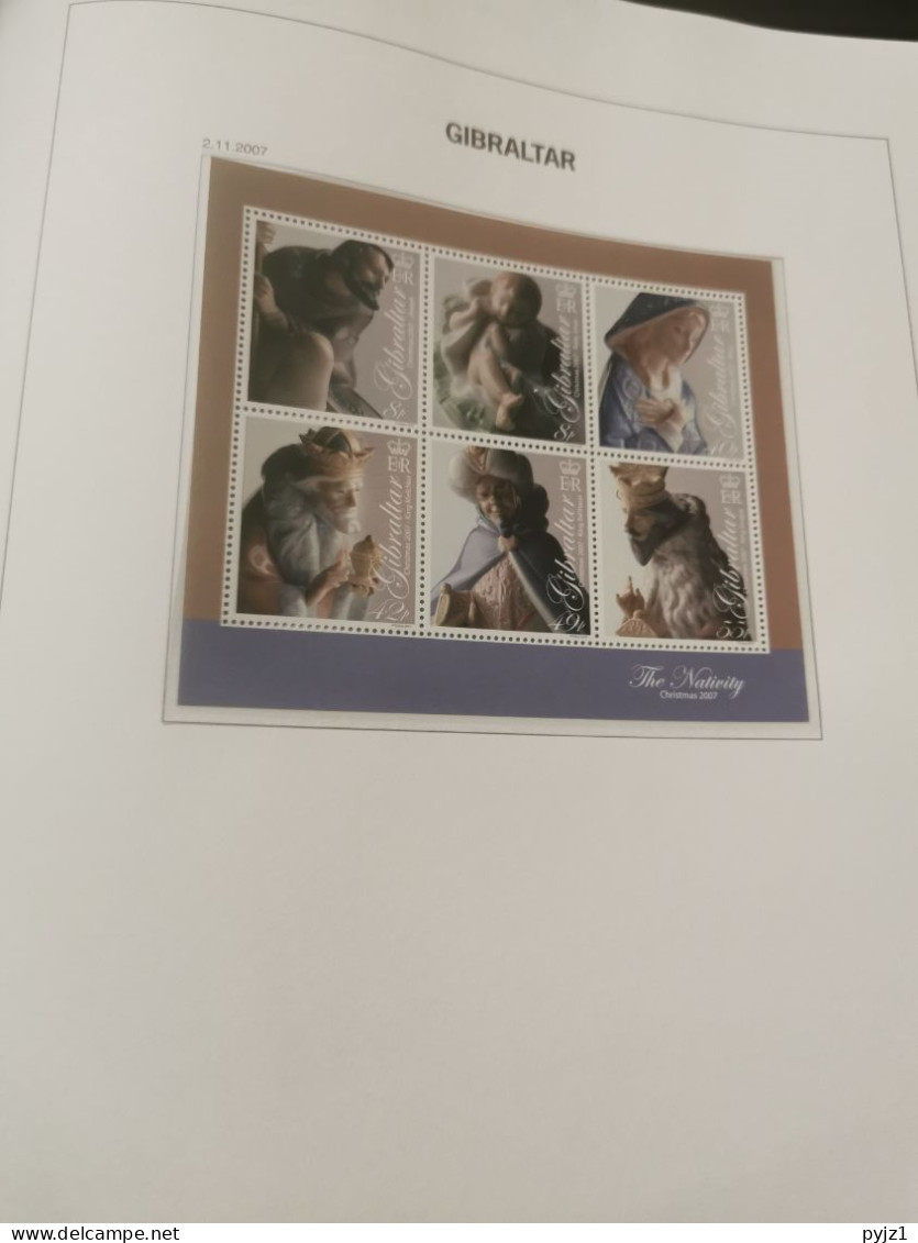 2007 MNH Gibraltar, year collection postfris