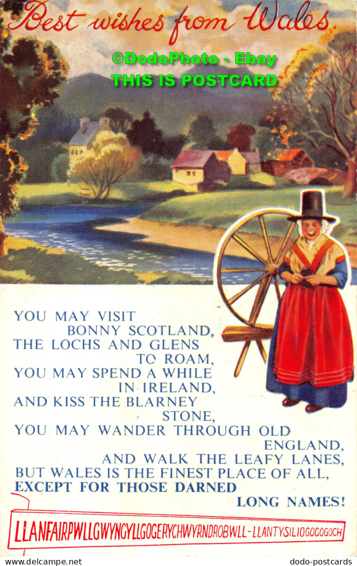 R437702 Best Wishes From Wales. You May Visit Bonny Scotland The Lochs And Glens - Mondo