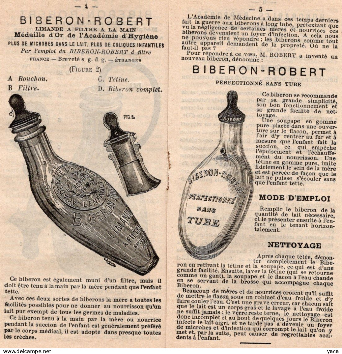 Biberon Robert Place Daumesnil Paris - Château Robert St Yorre Vichy - Livret - Advertising