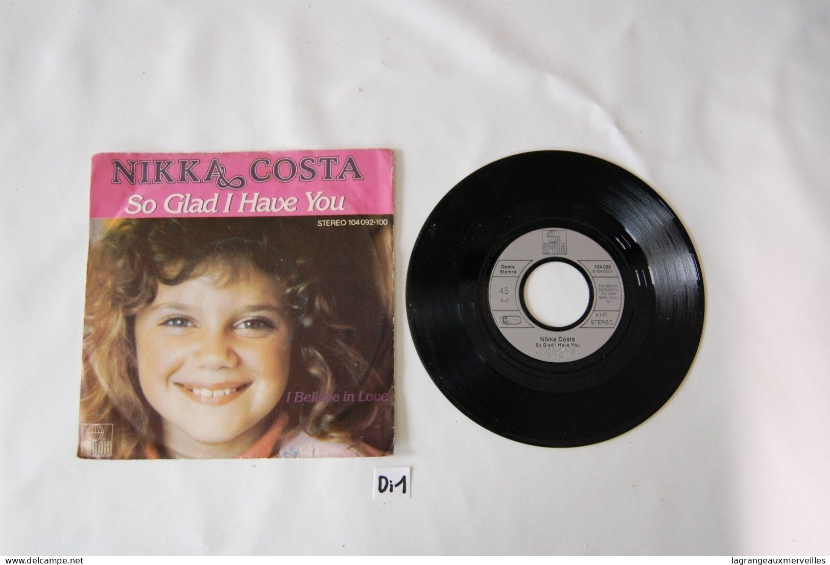 Di1- Vinyl 45 T - Nikka Costa - So Glad I Have You - Disco, Pop