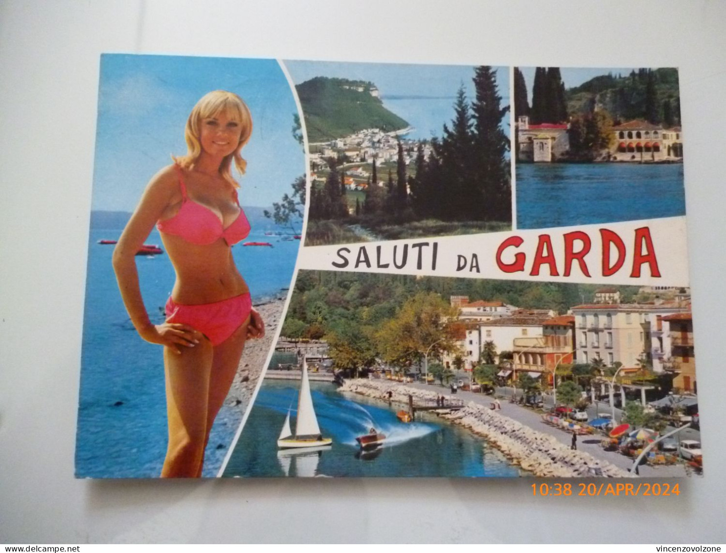 Cartolina Viaggiata "Saluti Da GARDA" Vedutine  1972 - Verona