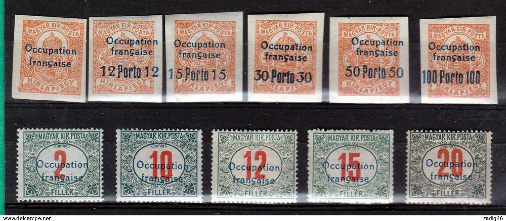 HONGRIE - PETIT LOT DE 11 TIMBRES TAXE NEUFS SANS CHARNIERES ** - Ongebruikt