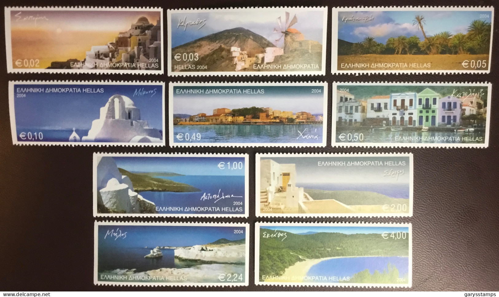 Greece 2004 Islands Imperf X Perf MNH - Unused Stamps