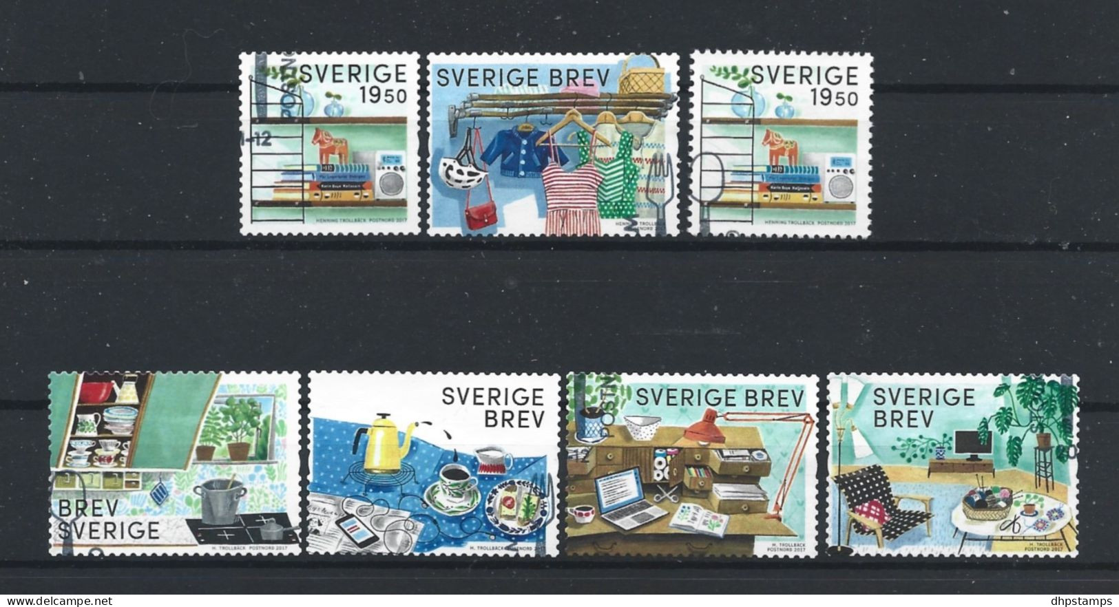 Sweden 2017 Retro Design Y.T. 3129/3135 (0) - Gebraucht