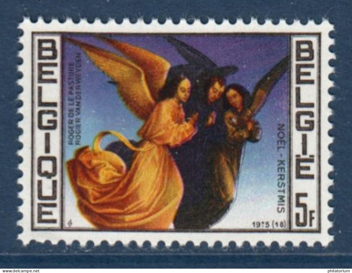 Belgique, België, **, Yv 1779, Mi 1836, SG 2406, 3 Anges, Retable Bladelin De Rogier Van Der Weyden - Unused Stamps