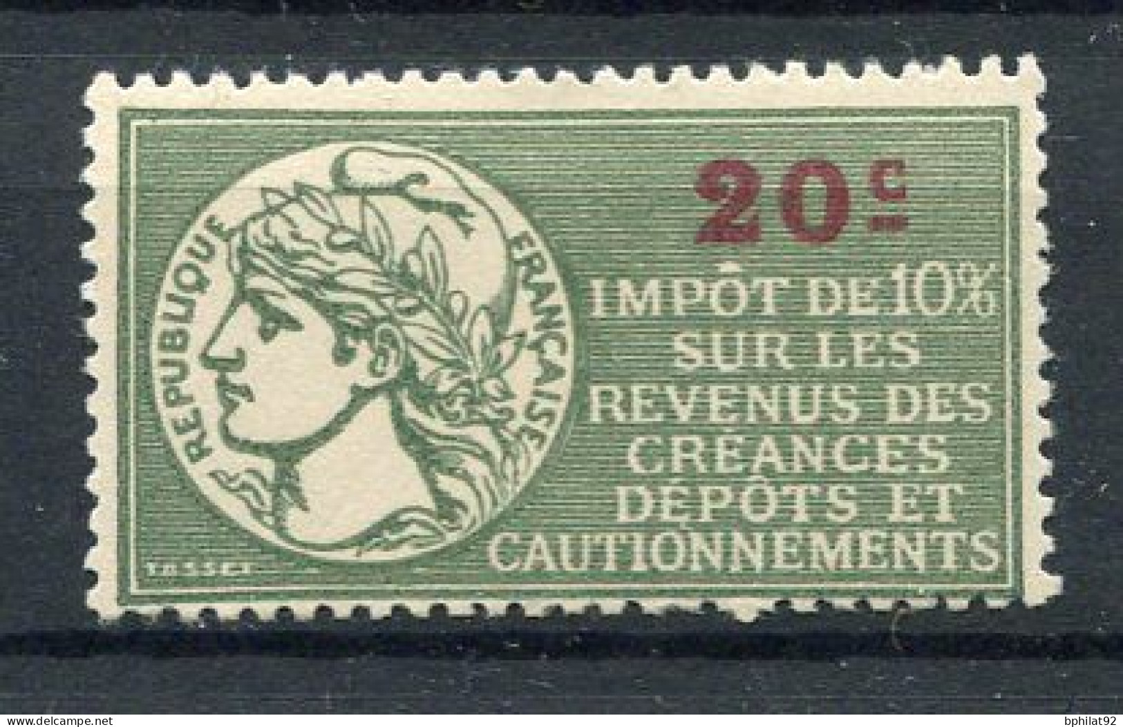 !!! FISCAL, IMPOT SUR LE REVENU N°51 NEUF * NON EMIS - Stamps