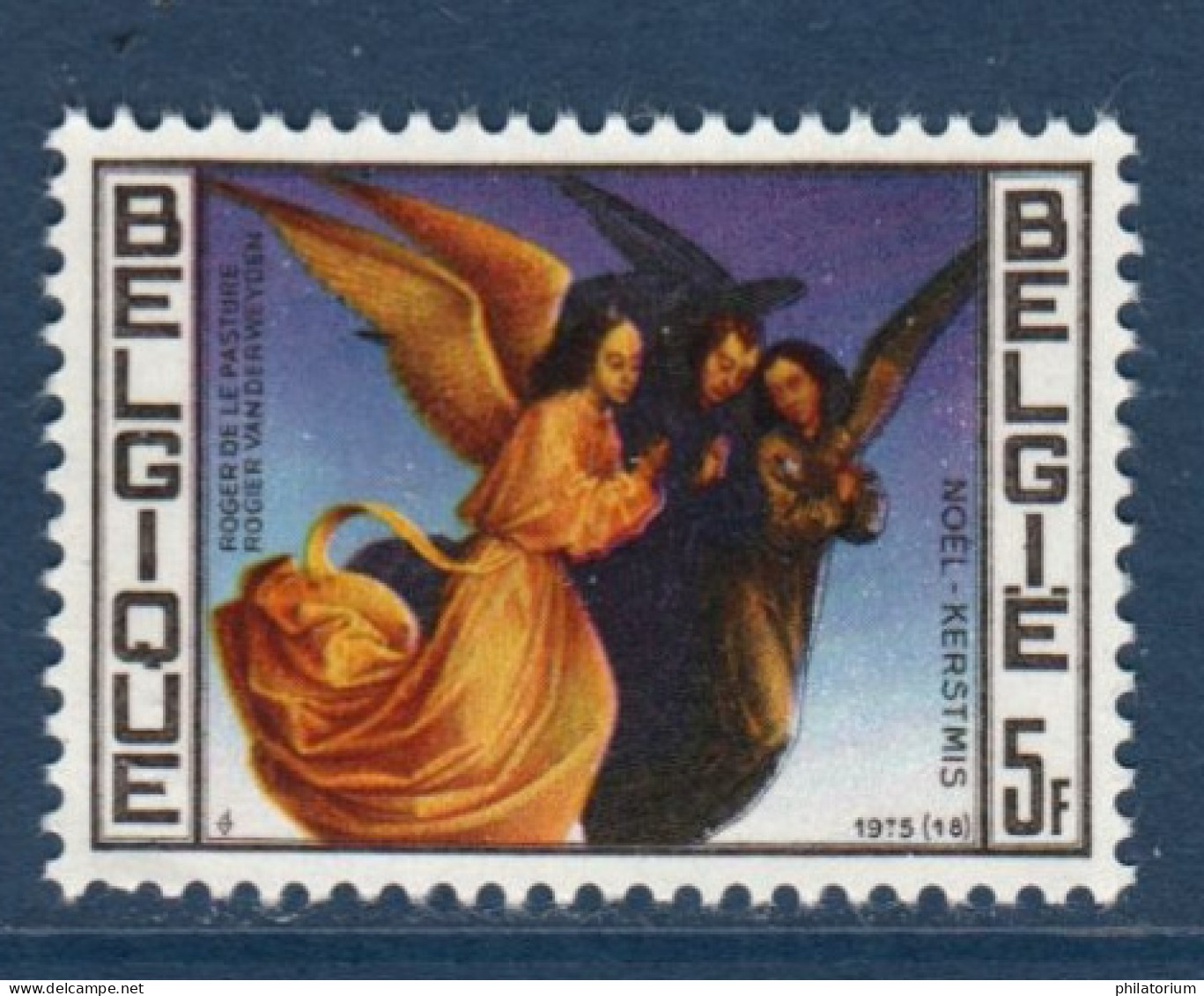 Belgique, België, **, Yv 1779, Mi 1836, SG 2406, 3 Anges, Retable Bladelin De Rogier Van Der Weyden - Religieux