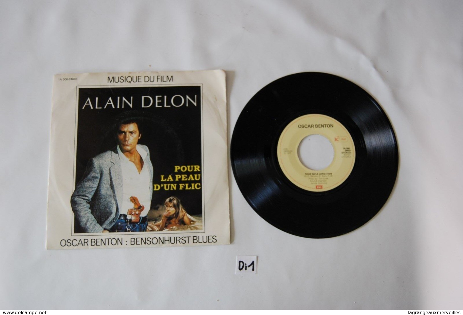 Di1- Vinyl 45 T - Alain Delon - Pour La Peau D Un Flic - Altri - Francese