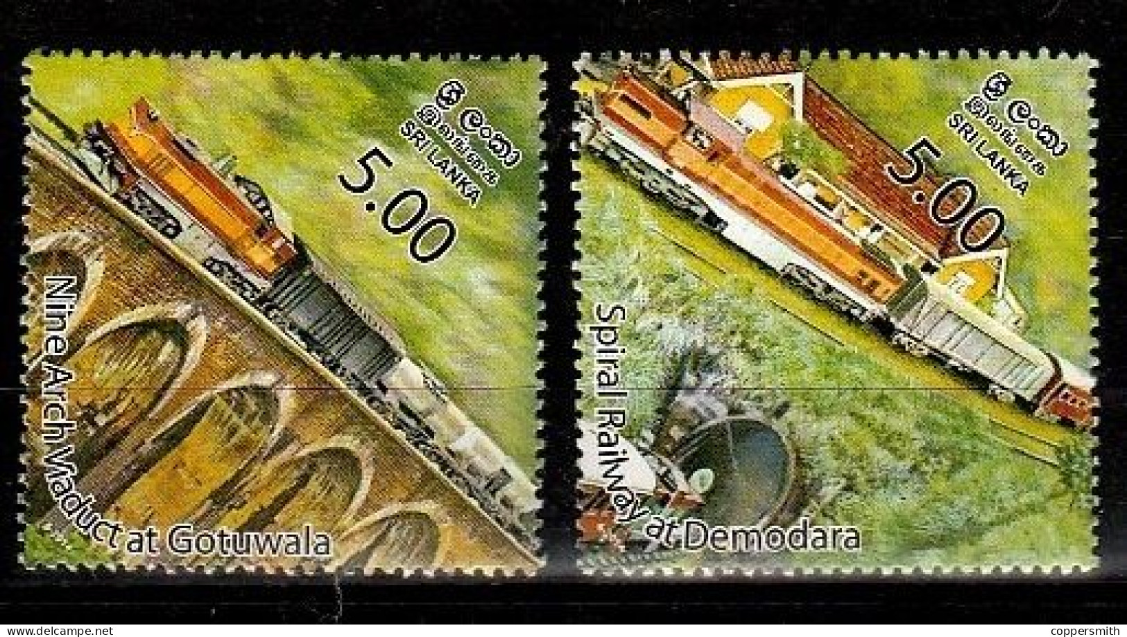 (1021) Sri Lanka  Transport / Railways / Trains / Chemin De Fer / Eisenbahn ** / Mnh  Michel 1985-86 - Sri Lanka (Ceylon) (1948-...)