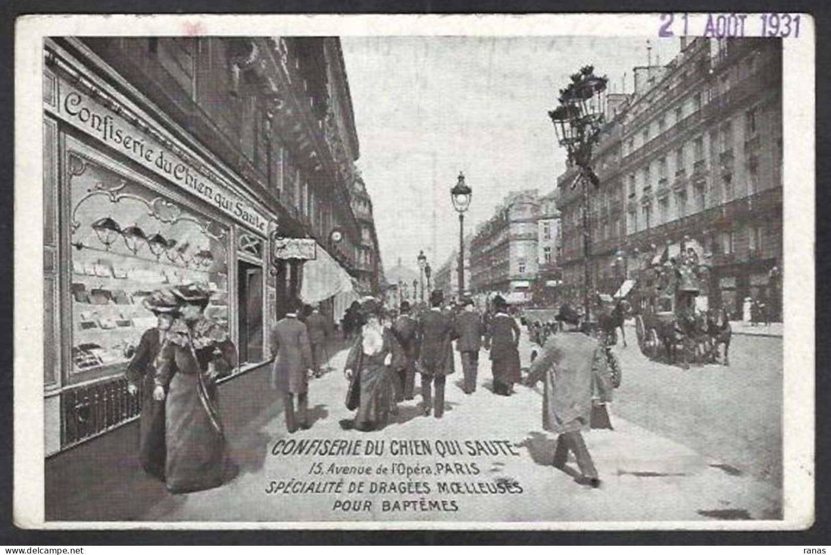 CPA Publicité Publicitaire Réclame Paris écrite Commerce Shop - Advertising