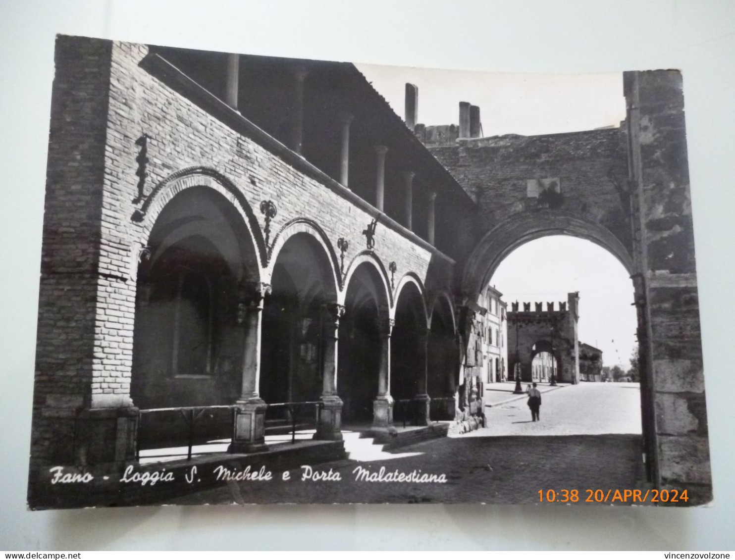 Cartolina Viaggiata "FANO Loggia S. Michele E Porta Malatestiana"  1955 - Fano