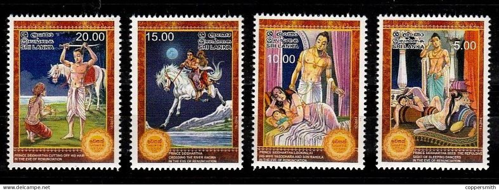 (1027) Sri Lanka  Culture / Vesak / 2014  ** / Mnh  Michel 1992-95 - Sri Lanka (Ceilán) (1948-...)