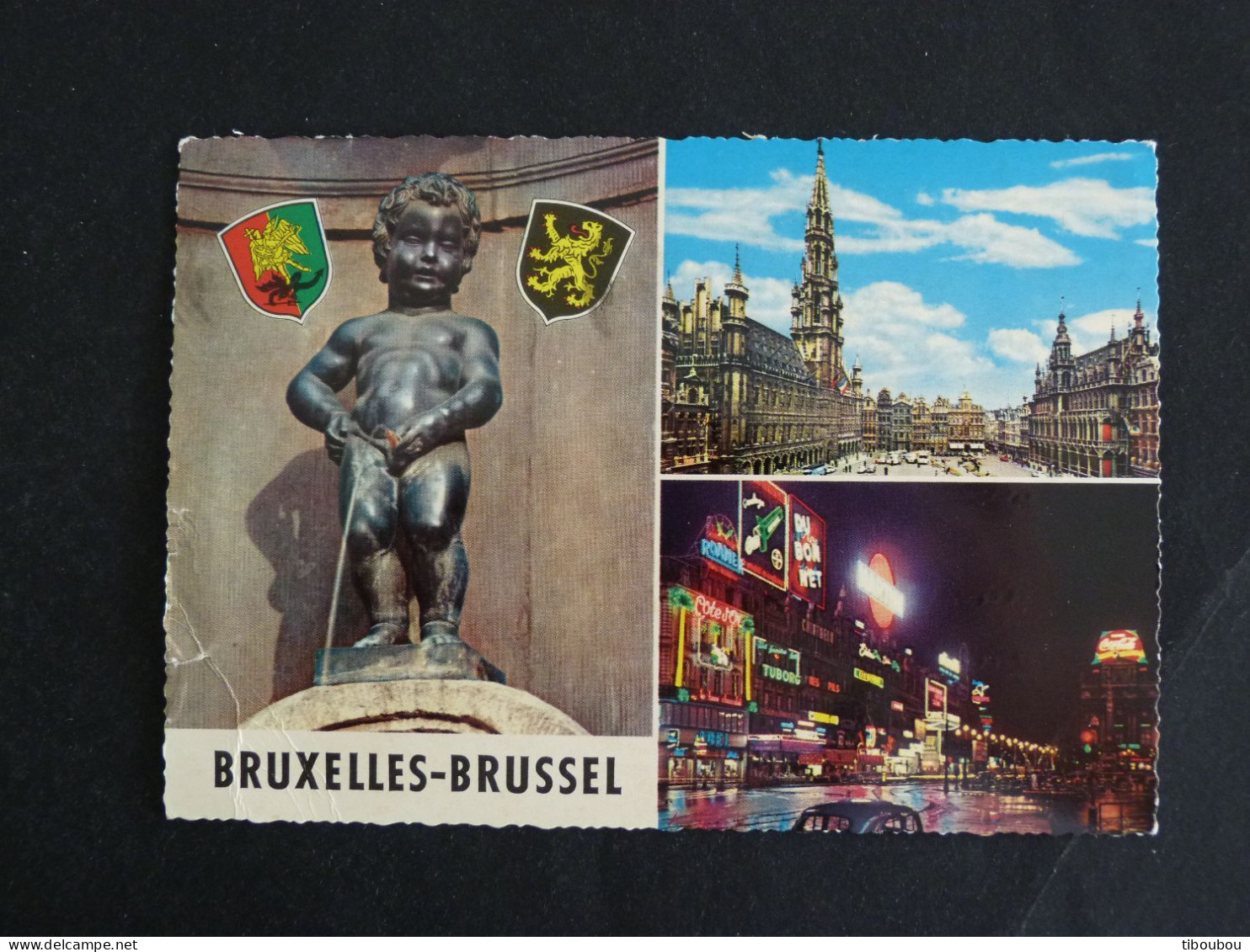 BELGIQUE BELGIUM BELGIE AVEC YT 1423 SPONTIN SUR BOCQ - BRUXELLES BRUSSELS MANNEKEN PIS - Brieven En Documenten