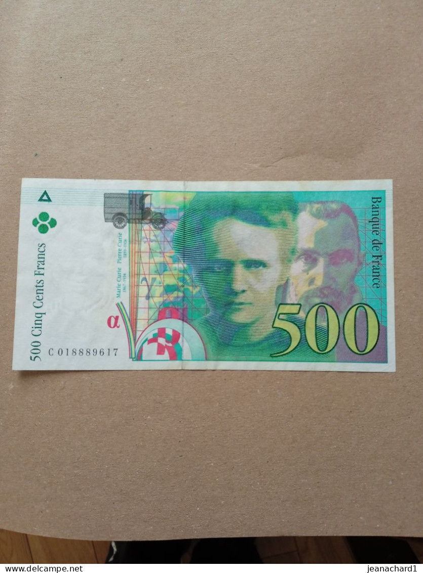 500fr Pierre Et Marie Curie Sans Strap - 500 F 1994-2000 ''Pierre Et Marie Curie''