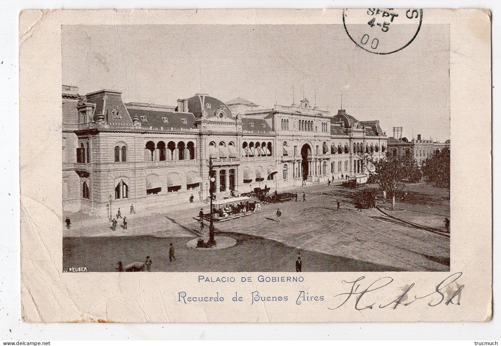 ARGENTINA - Recuerdo De BUENOS AIRES - Palacio De GOBIERNO *1900* Voir Oblitération VENEZUELA POSTALE ITALIA - Argentina