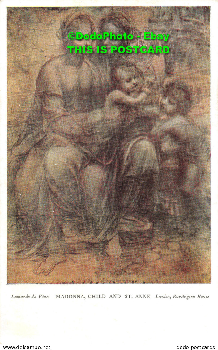 R437783 Leonardo Da Vinci. Madonna. Child And St. Anne. London. Burlington House - Autres & Non Classés