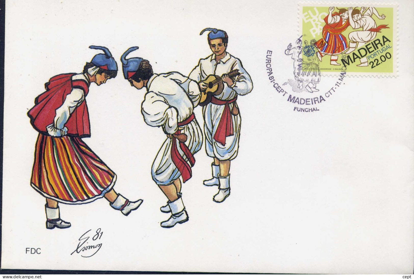 Madeira- Europa Cept 1981 -  FDC - 1981