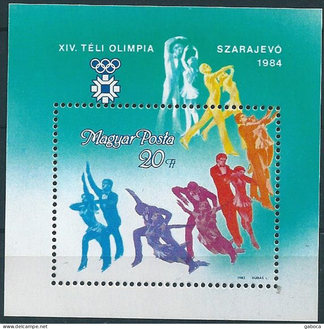 B0597 Hungary Winter Olympic 1984 Sarajevo Sport Ice Dance S/S MNH - Inverno1984: Sarajevo