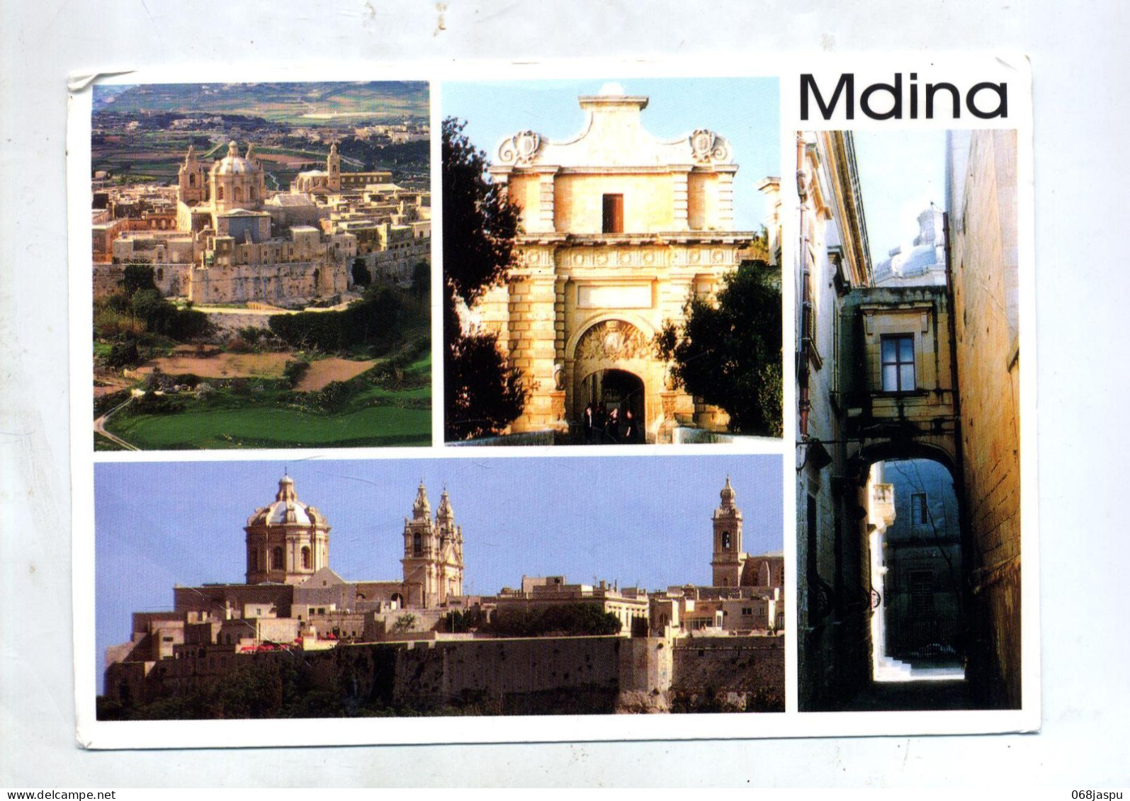 Carte Mdina Cachet Sur Tresor - Malta