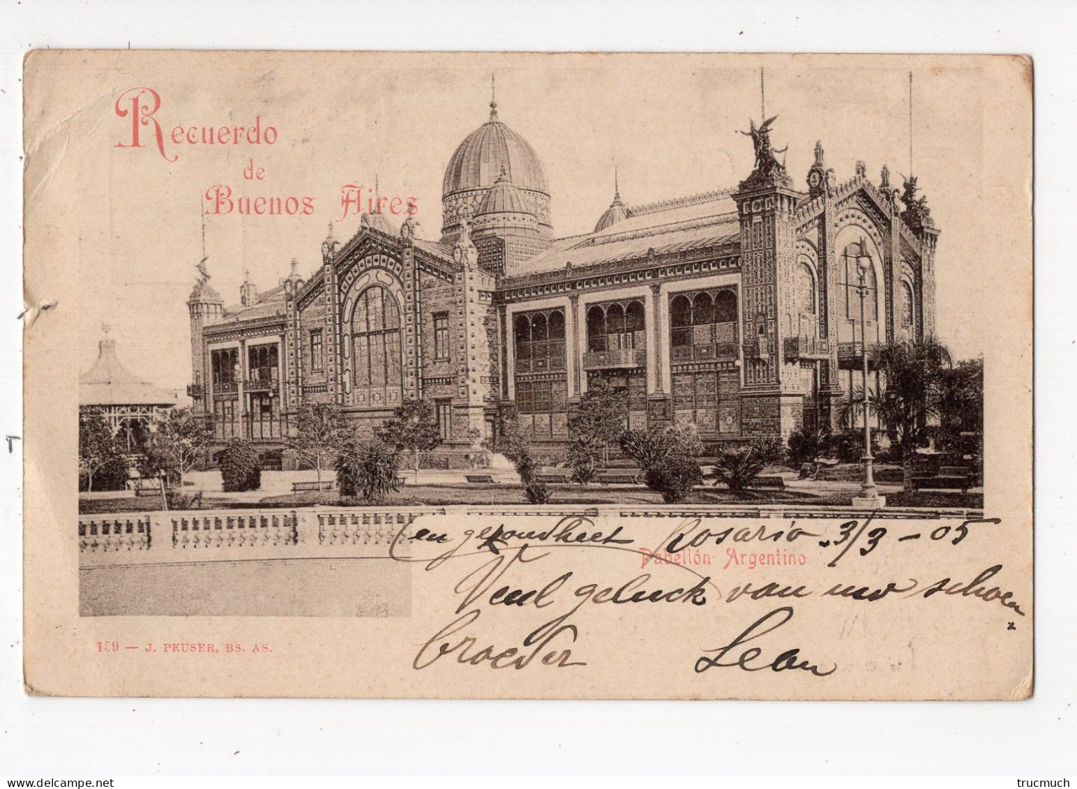 ARGENTINA - Recuerdo De BUENOS AIRES - Pabellon Argentino *1905* - Argentina