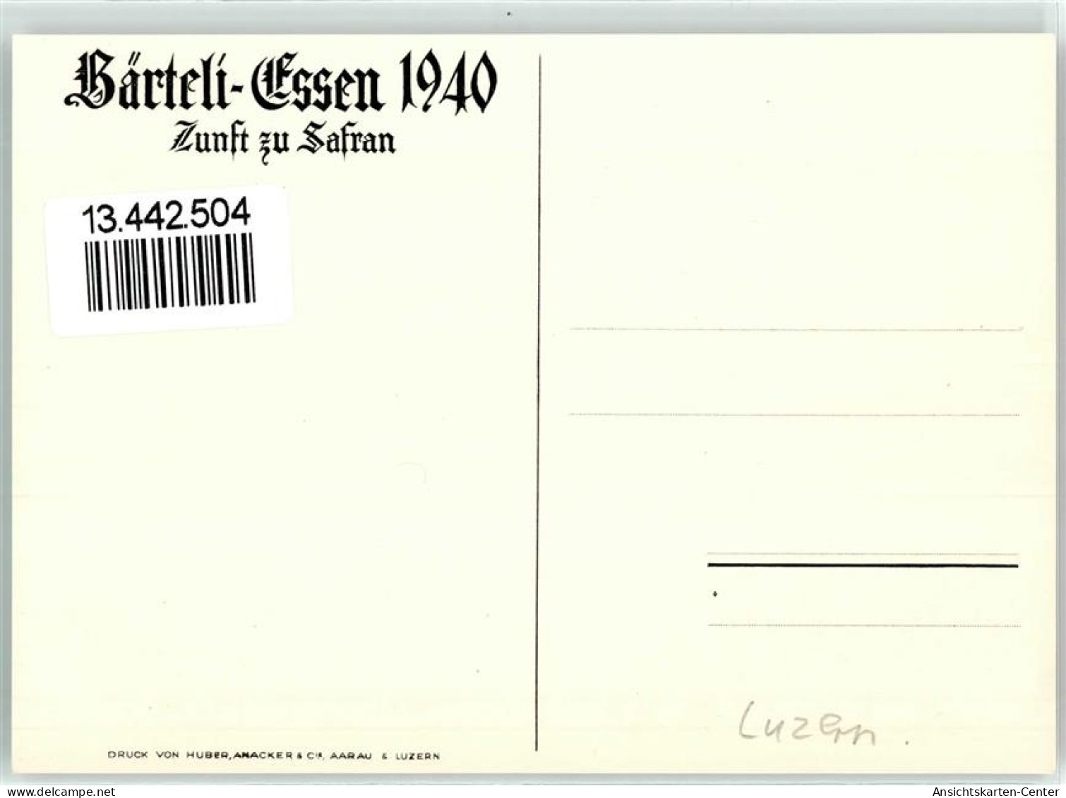 13442504 - Luzern Lucerne - Autres & Non Classés