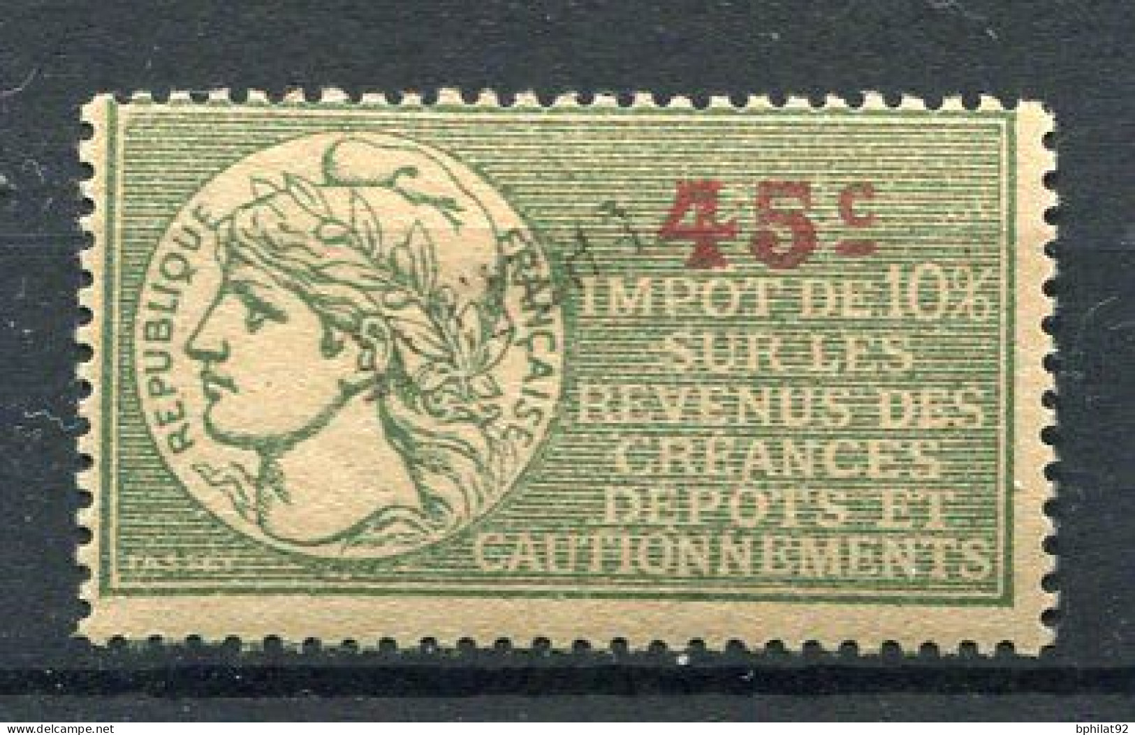 !!! FISCAL, IMPOT SUR LE REVENU N°56 NEUF * - Stamps