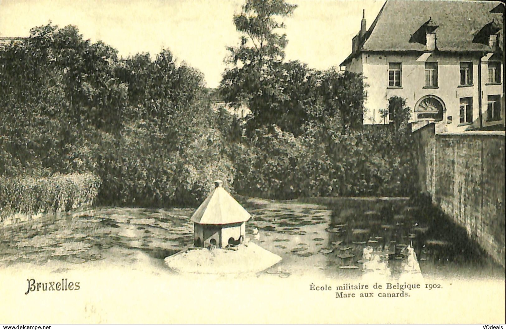 Belgique - Brussel - Bruxelles - Ecole Militaire De Belgique 1902 - Mare Aux Canards - Monuments, édifices