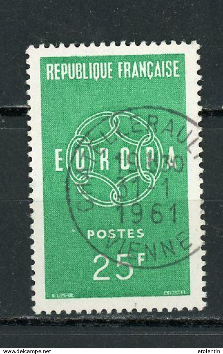 FRANCE - EUROPA   - N° Yvert 1218 Oblit Ronde DE “CHATELRAULT De 1961” - Usati