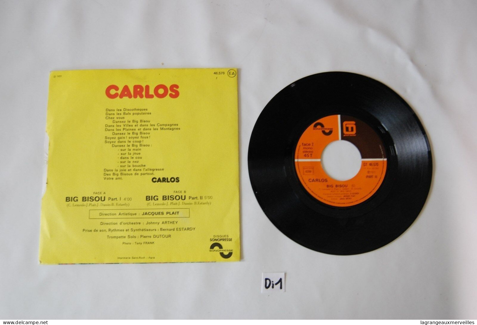 Di1- Vinyl 45 T - Habibi - LAYLA - Polydor - Otros - Canción Francesa