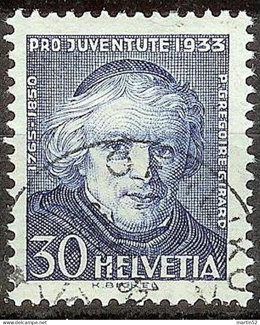 Schweiz Suisse Pro Juventute 1933: Grégoire Girard Zu WI 68 Mi 269 Yv 270 Mit Stempel OERLIKON 23.XII.33 (Zu CHF 15.00) - Used Stamps