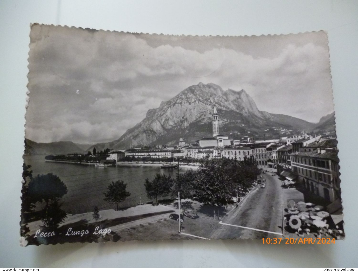 Cartolina Viaggiata "LECCO Lungo Lago" 1957 - Lecco