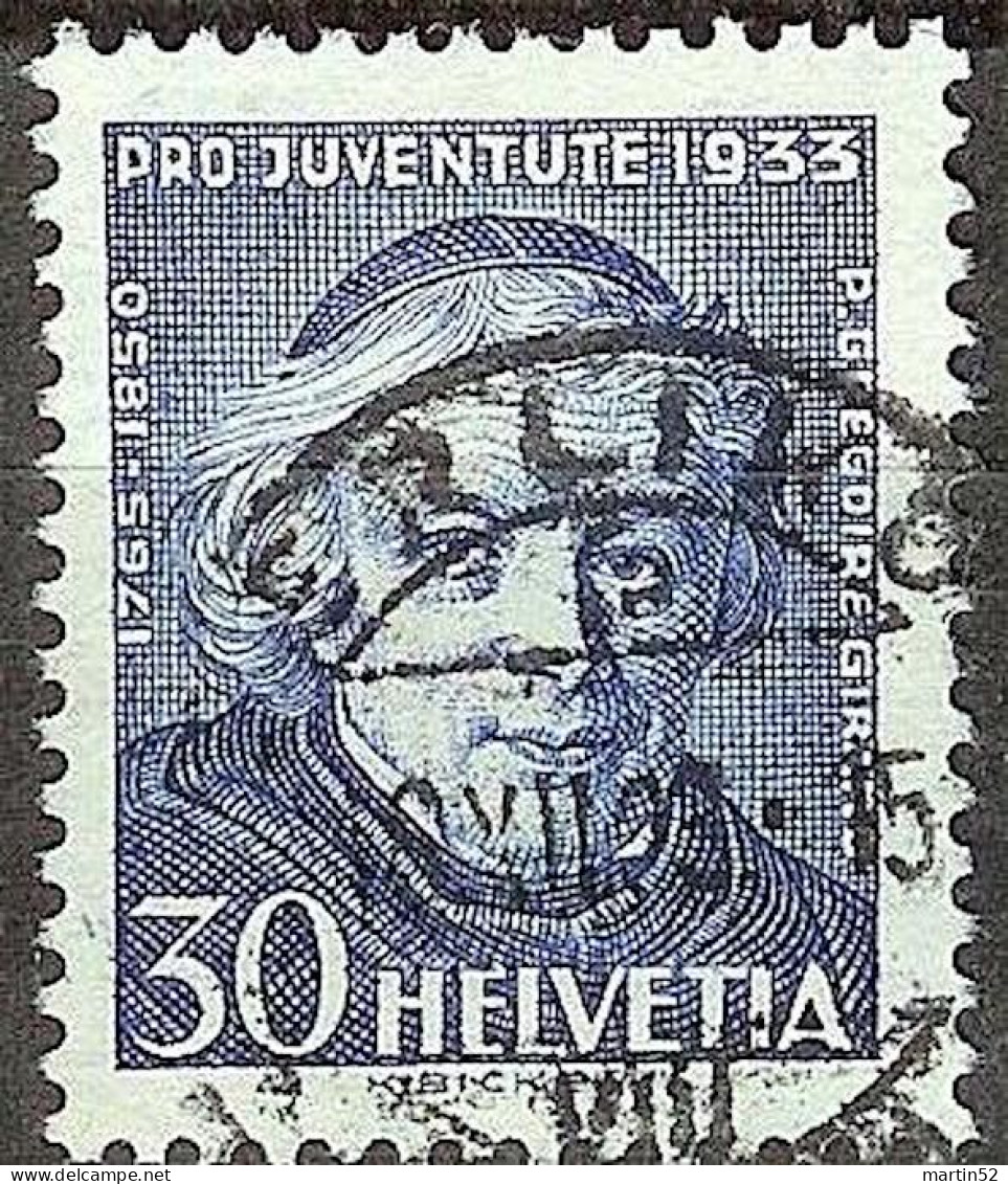 Schweiz Suisse Pro Juventute 1933: Grégoire Girard Zu WI 68 Mi 269 Yv 270 Voll-Stempel OERLIKON 18.XII.33 (Zu CHF 15.00) - Used Stamps