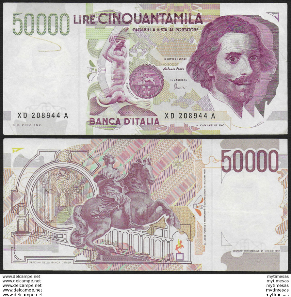 1999 Lire 50.000 Bernini 2° STP Alfa Rif. BI 909sp - Sonstige & Ohne Zuordnung