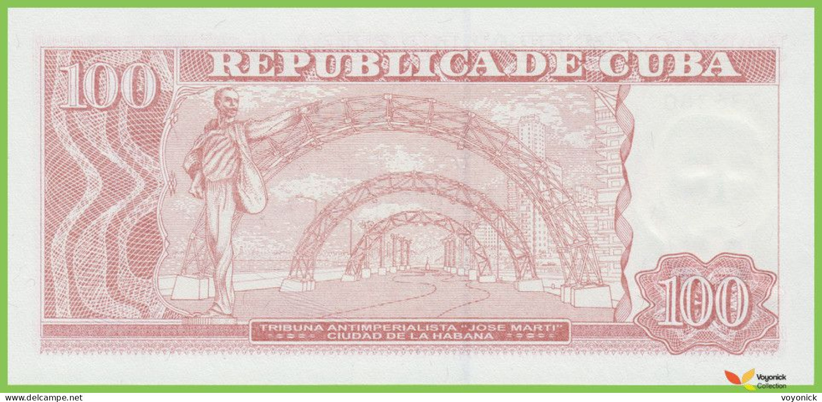 Voyo CUBA 100 Pesos 2019 P129j B912j AM-07 UNC - Cuba