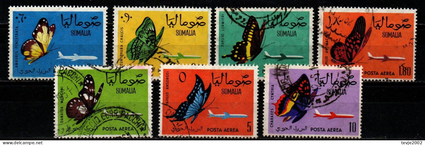 Somalia 1961 - Mi.Nr. 24 - 30 - Gestempelt Used - Tiere Animals Schmetterlinge Butterflies - Butterflies